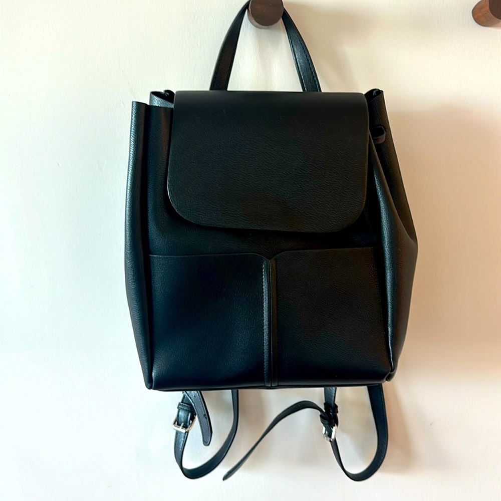 Zara medium size faux leather backpack